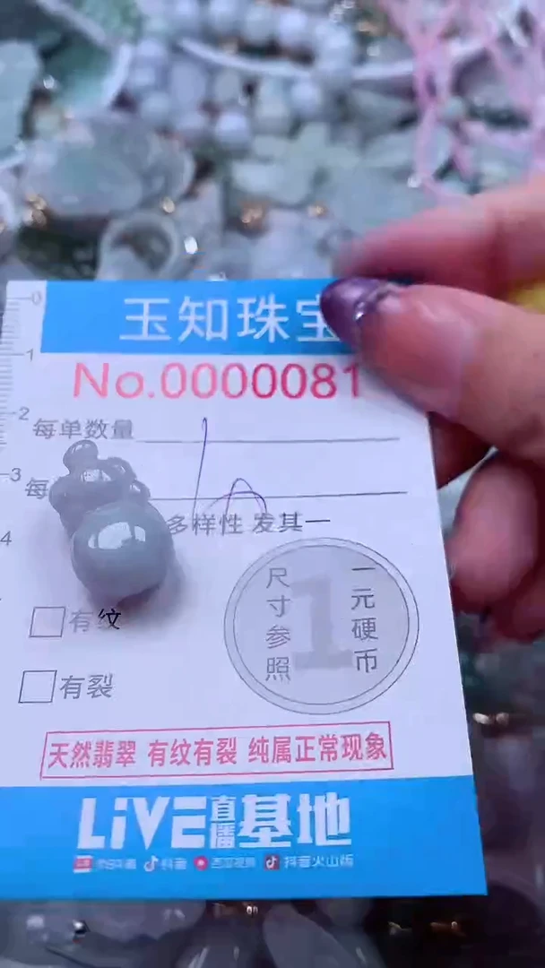 翡翠未镶嵌吊坠(不含链)81