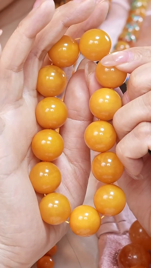 蜜蜡颈饰未镶嵌222  6585天然蜜蜡珠宝奇石云端妖孽全部保真