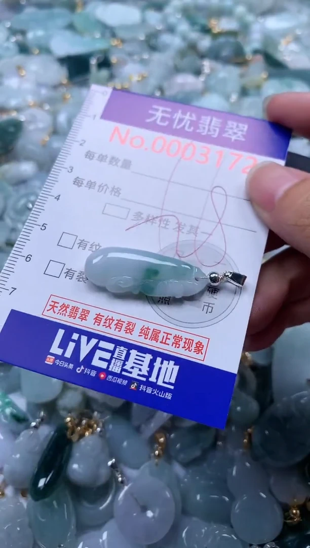 翡翠未镶嵌吊坠(不含链)3172