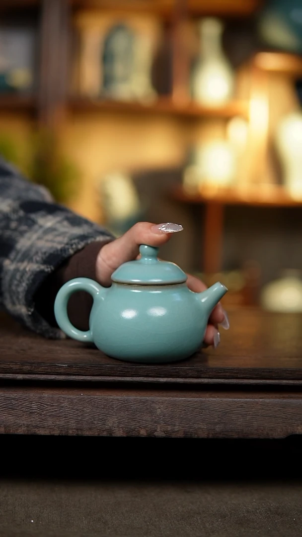 【闪购商品】杯仿古天青融天壶瑕