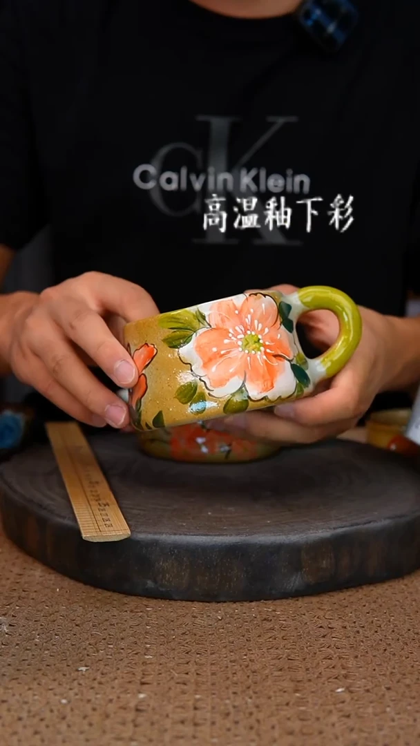 釉下彩34手工高温陶瓷