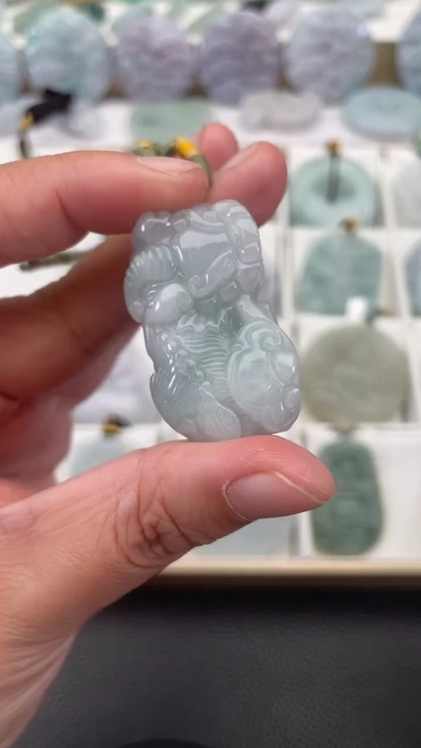 颈饰未镶嵌翡翠天然缅甸翡翠A货227