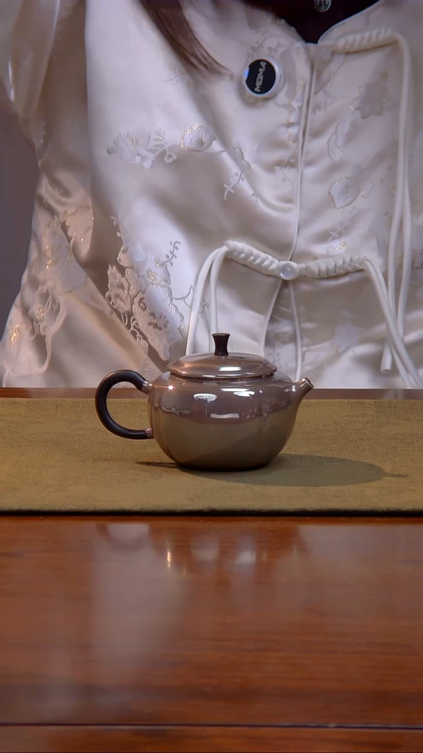 大浮丘山房 柿子 紫皮 足银 泡壶