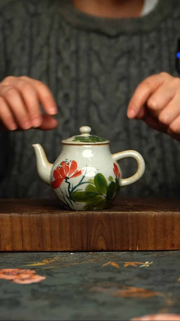 瓷片釉下彩手工手绘同款陶器