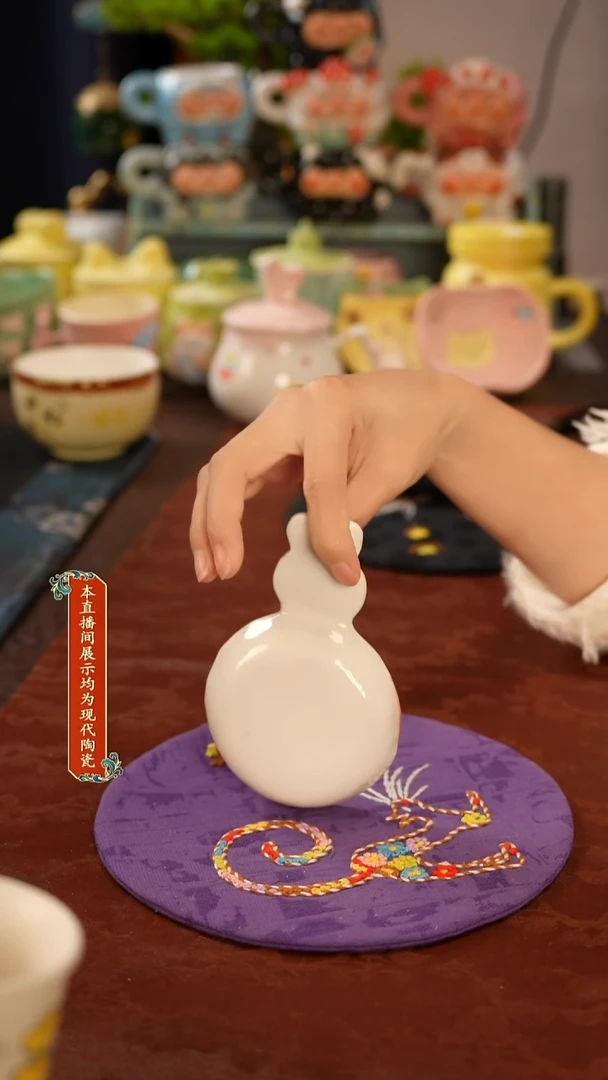 陶景德镇高温文创陶瓷小阿姨放福利
