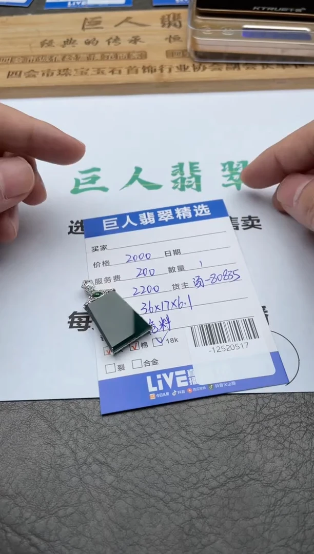 颈饰18K金镶嵌翡翠-12520517