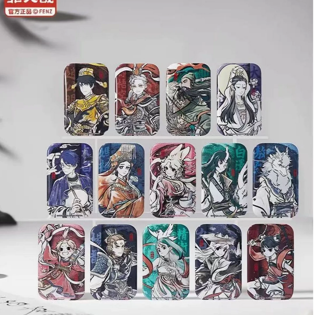 年糕【非人哉】神仙同游系列马口铁徽章冰箱贴色纸亚克力挂件盲盒