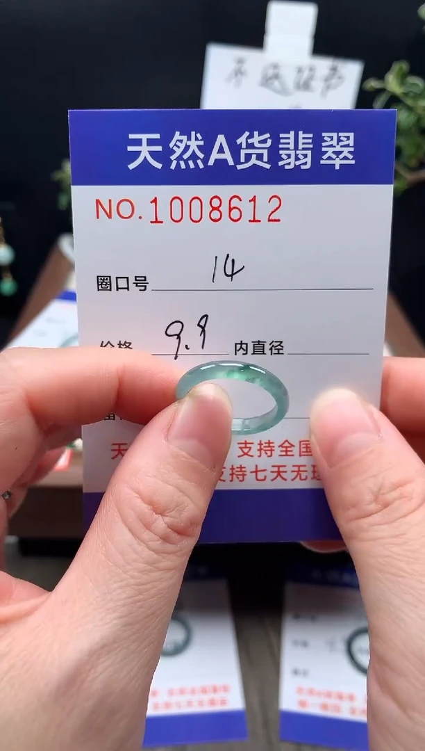 未镶嵌戒指翡翠14#