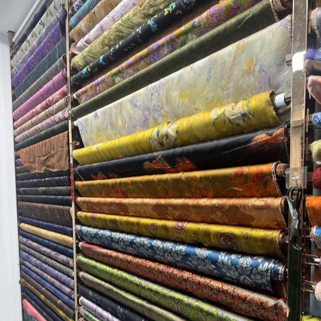 真丝香云纱面料高端服装地址面料