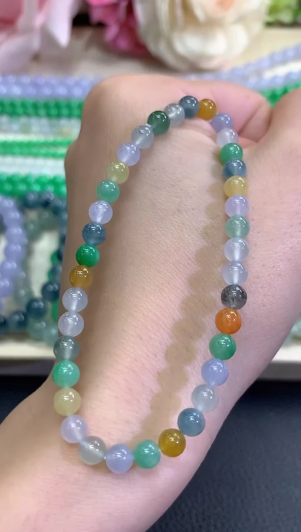 未镶嵌手串翡翠秋日珠宝多样性发货一件E36