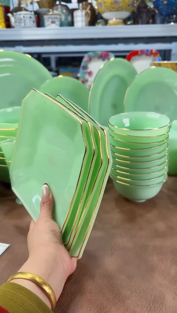 玉瓷7.5英寸方盘4只