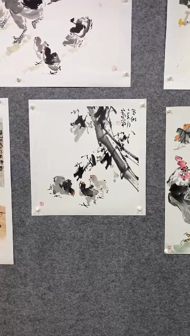 国画尚定固国画作品