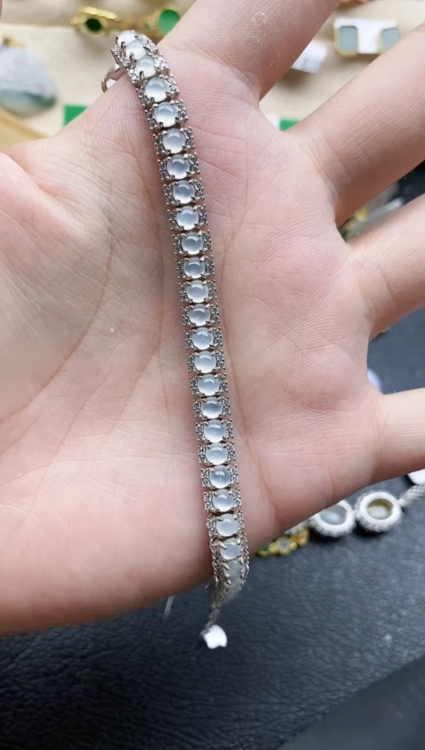 翡翠戒指银S925镶嵌-****。11111