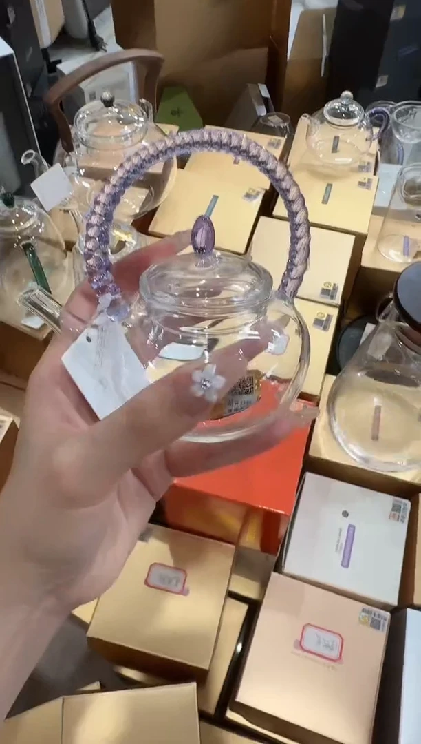 @@禾器晶彩珠连壶浅紫色