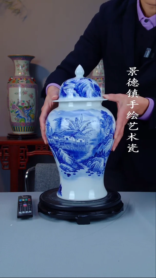 摆件陶瓷景德镇手工手绘陶瓷28