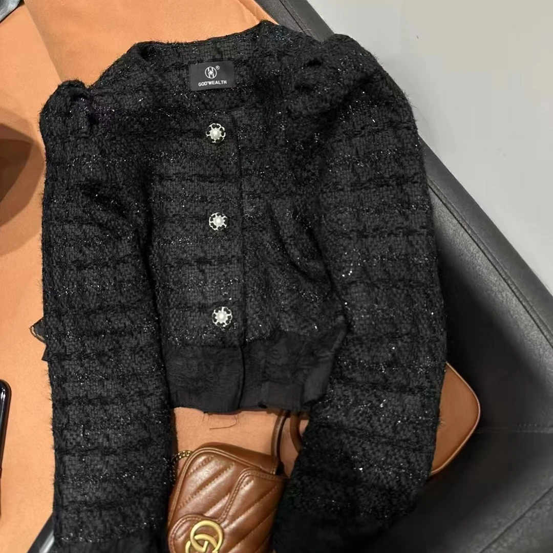 简衣 早春时尚显瘦圆领小香外套