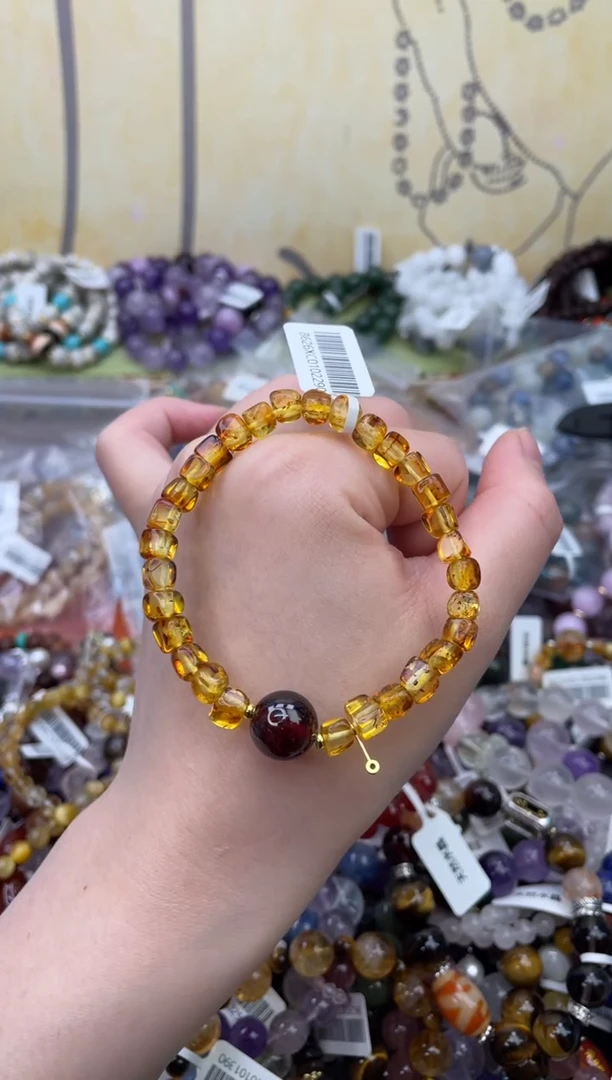 手链琥珀（花珀）未镶嵌256