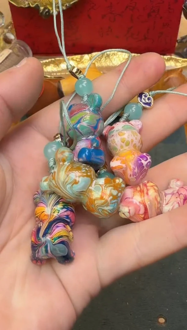 【闪购商品】大漆工艺品其他幻彩大漆小熊多样性发其一