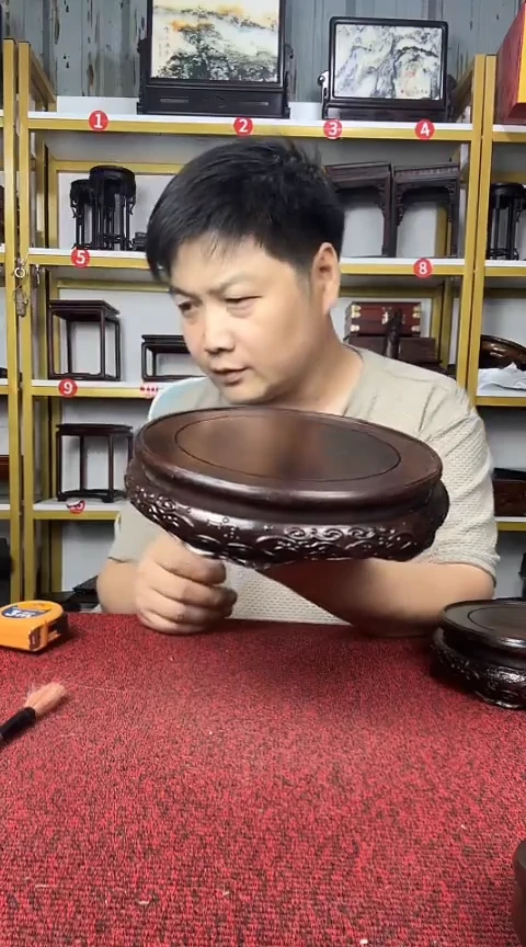 木尚**和非洲黑檀圆底座20CM