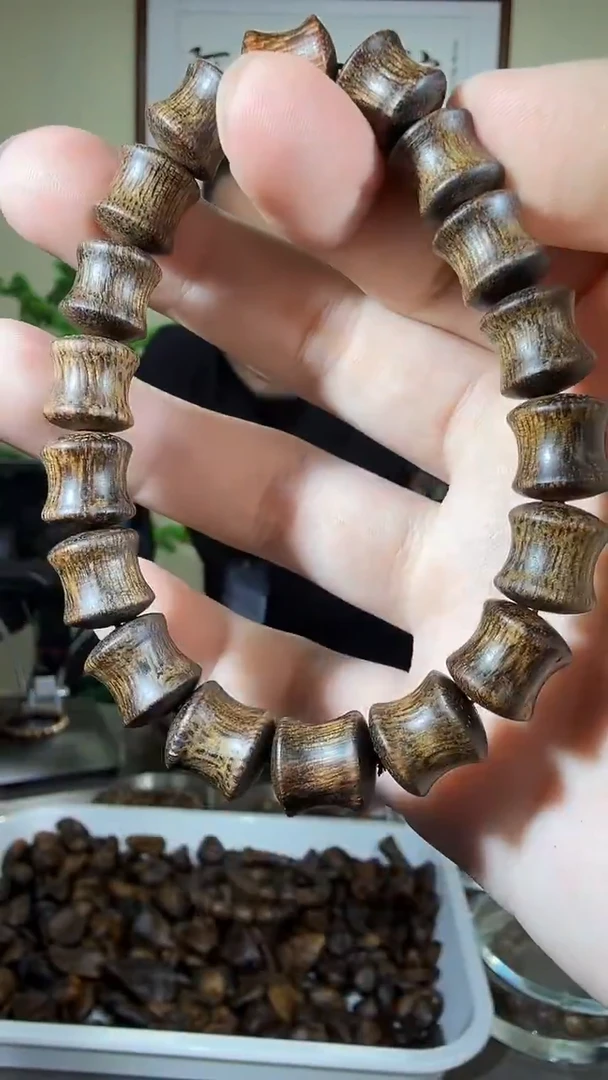 手串沉香10号1.08*13克越南都彭竹节多样性发一