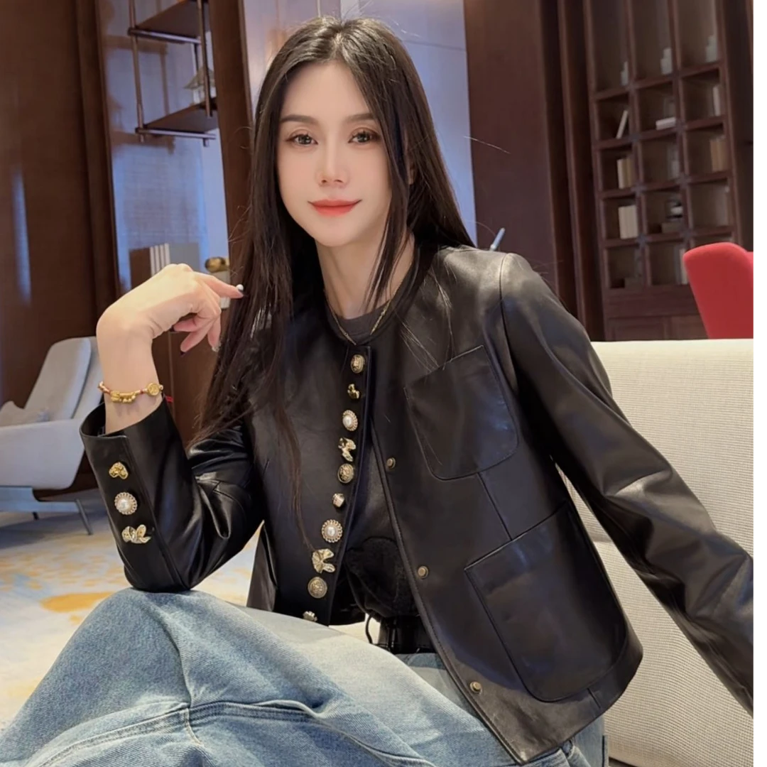 PINSHANGXIBAO/品尚喜宝上衣宽松百搭休闲绵羊皮外套 83735