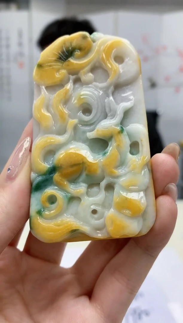 【闪购商品】定制翡翠未镶嵌5153jw-毛货挂件67