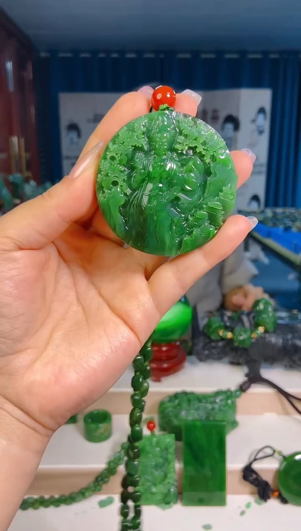 和田玉未镶嵌挂件1