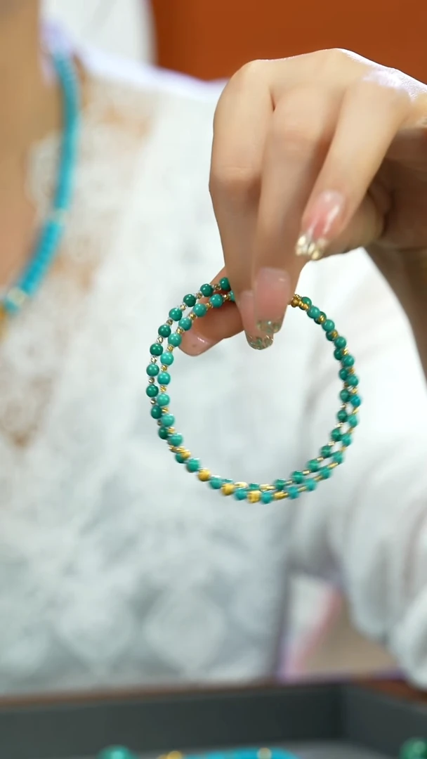 未镶嵌绿松石手串～多样性发一