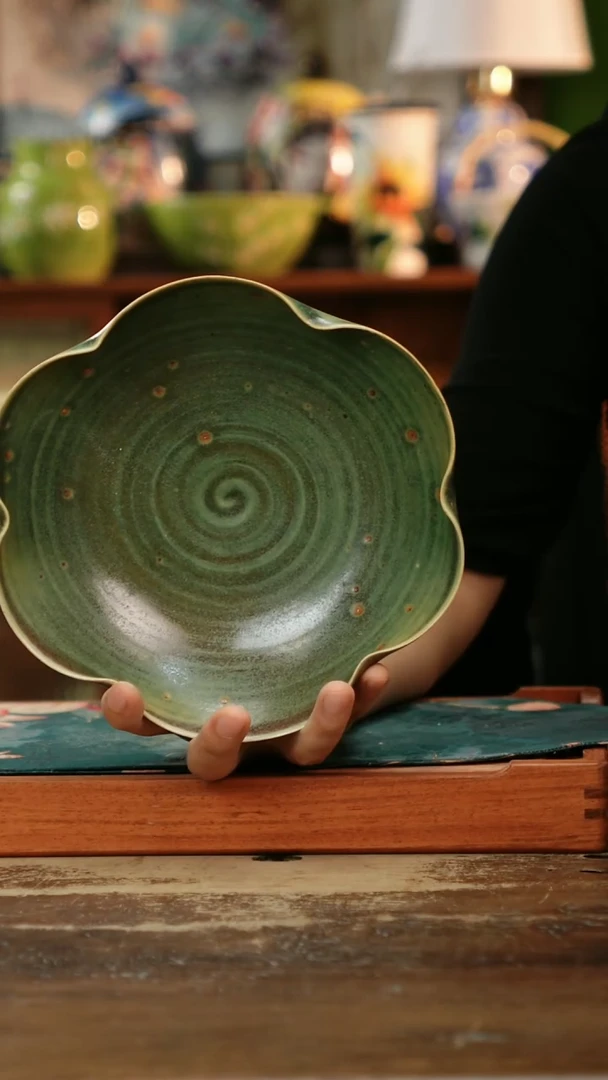 瓷片景德镇纯手工釉下彩精品茶具