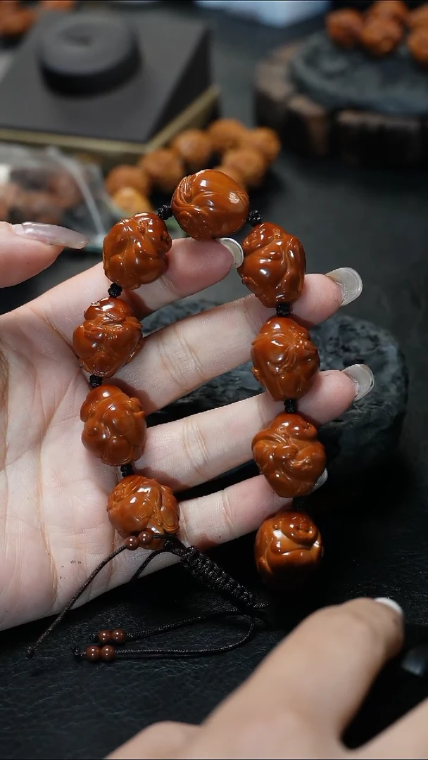 手串/手链橄榄核勇*鱼子精品核文化