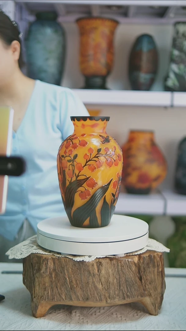 手工艺品琉璃【7】格雷花瓶