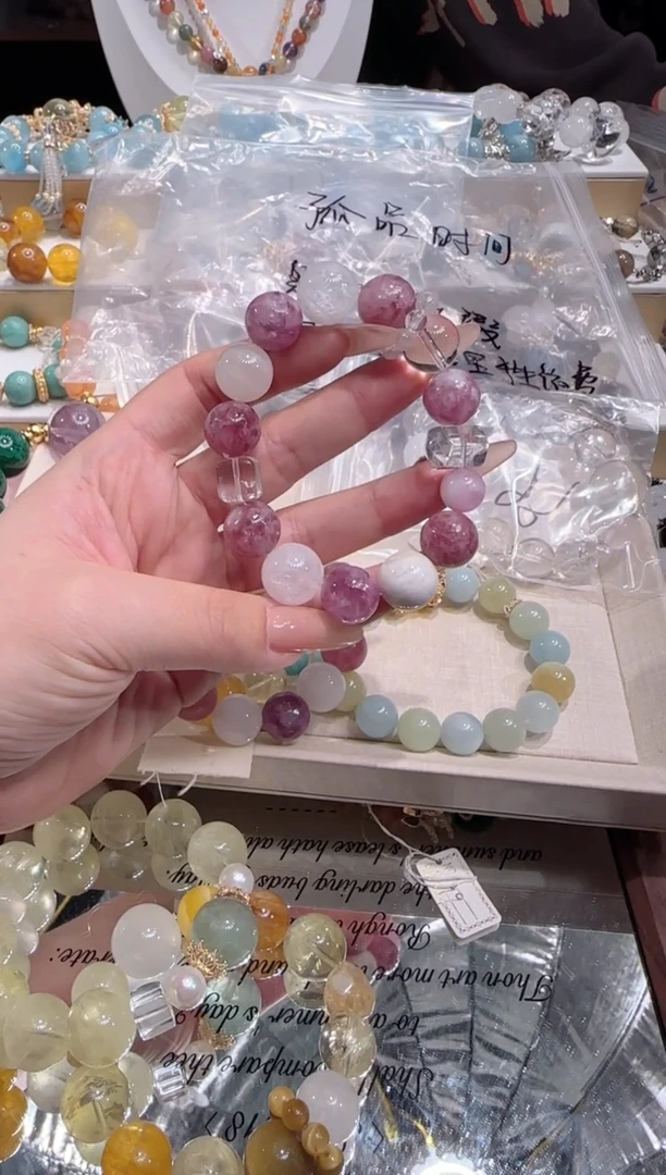 未镶嵌手串水晶多样性发一