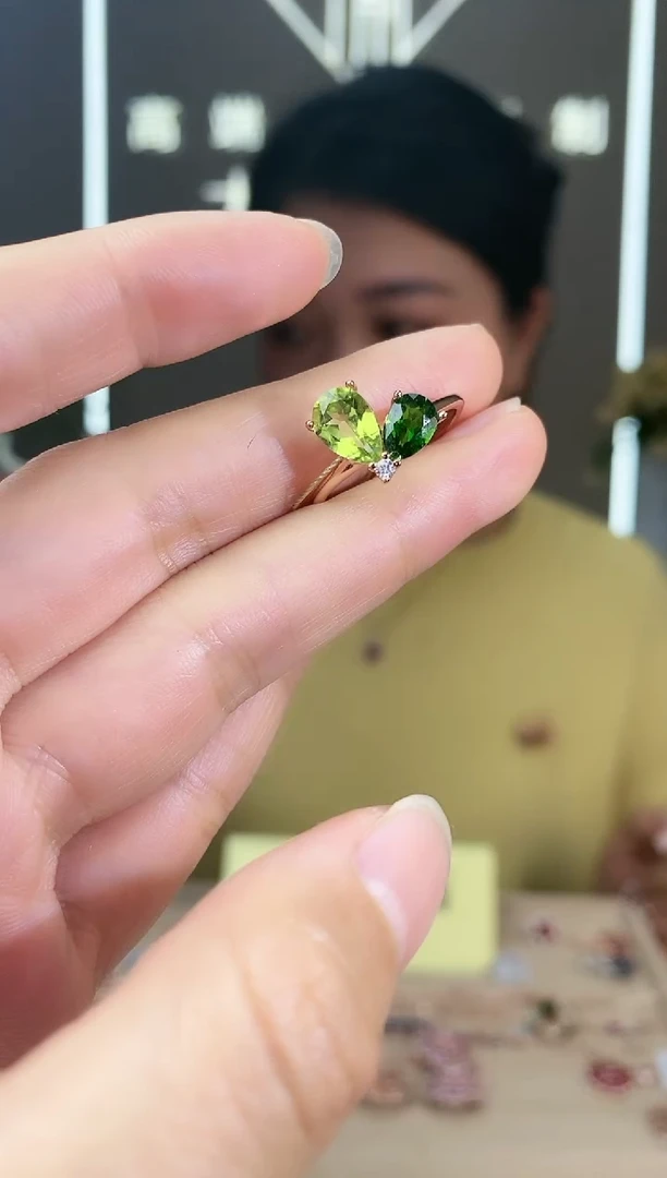 【闪购商品】透辉石手饰银S925镶嵌手饰