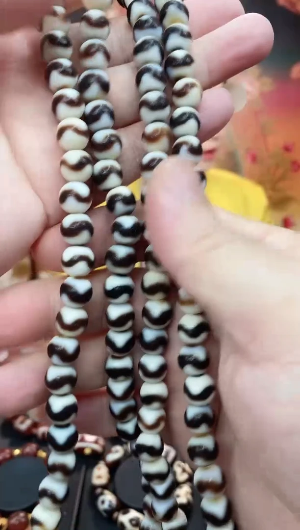 未镶嵌毛衣链玛瑙/玉髓牙牙108毛衣链