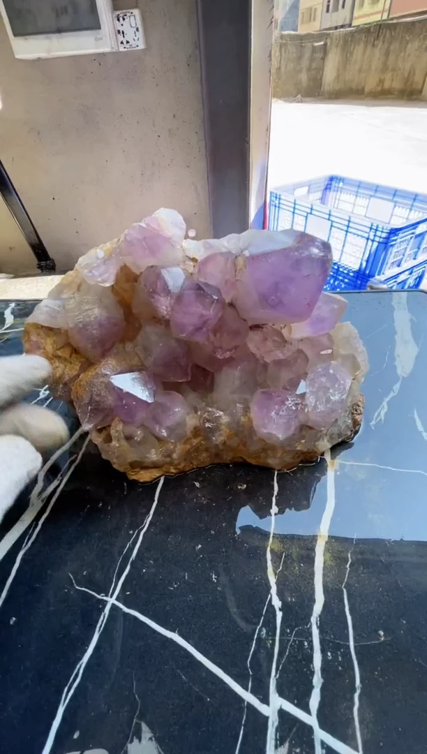 【闪购商品】水晶原石未镶嵌天然紫水晶原石摆件拍3单99发1