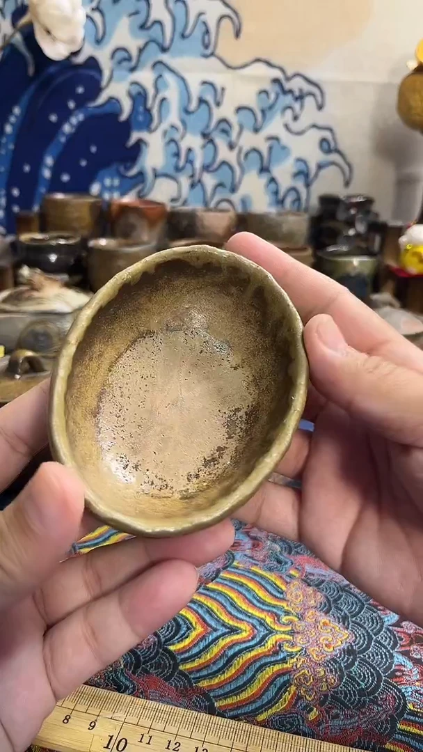 茶则日式备前烧茶具茶周边