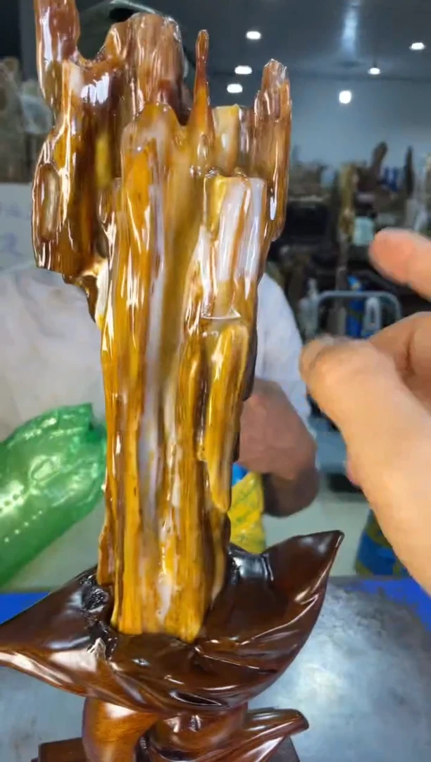 未镶嵌摆件硅化玉35