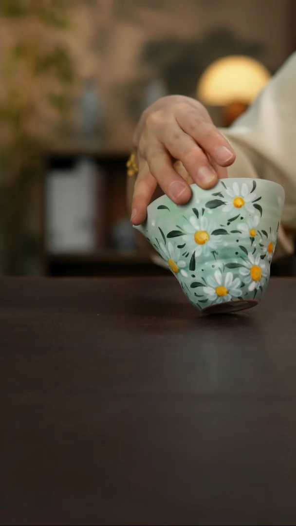杯景德镇陶瓷杯碗柴烧多人