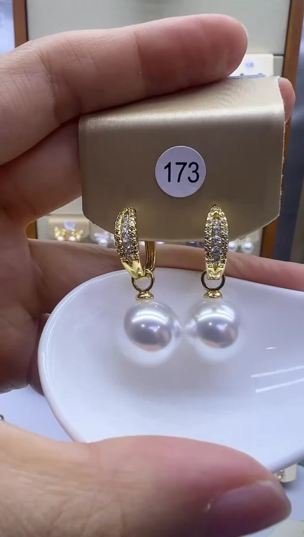 未镶嵌耳饰淡水珍珠173