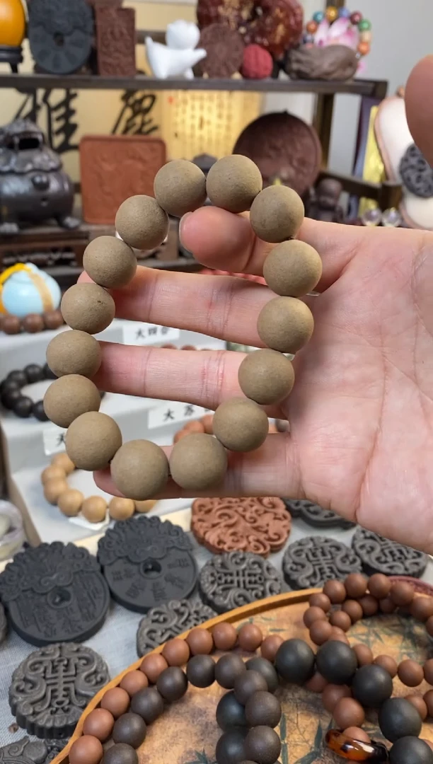 泥塑手搓老龙涎合香手串