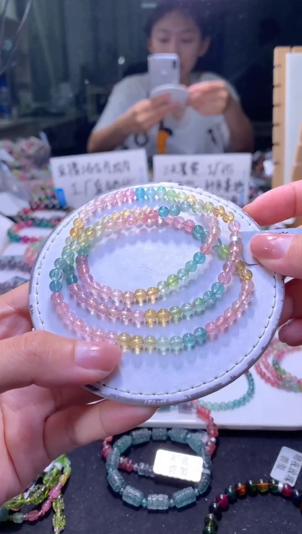 未镶嵌手串碧玺A76【天然碧玺】