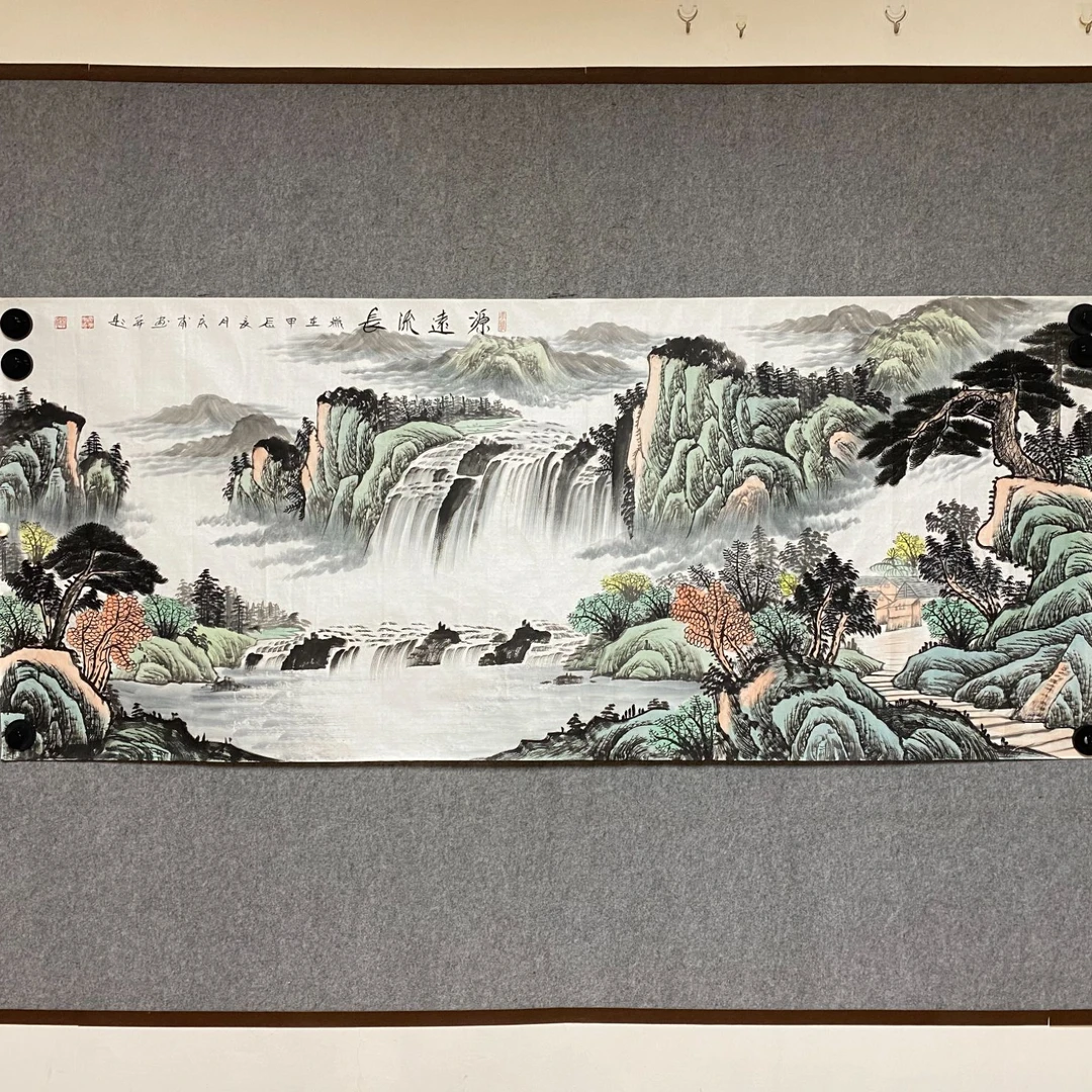 国画源远流长—武庆甫纯手绘小八尺2.4/1米客厅办公挂画
