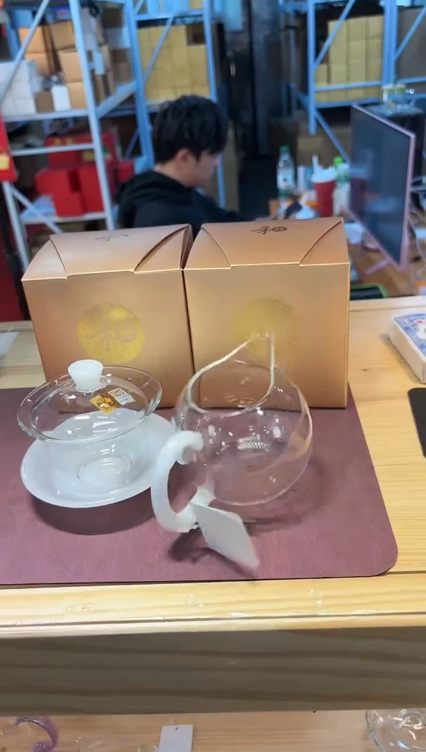 【闪购商品】禾器-畅然茶海白玉色+禾器源荷盖碗白玉色