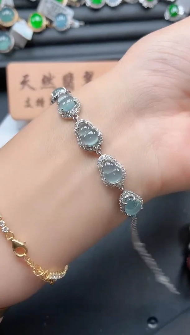 银S925镶嵌戒指翡翠11