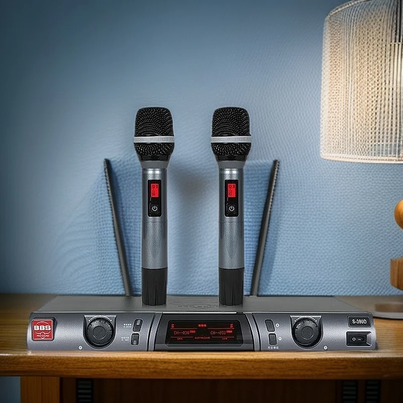 全新BBS红标话筒一套专业k歌无线不包邮