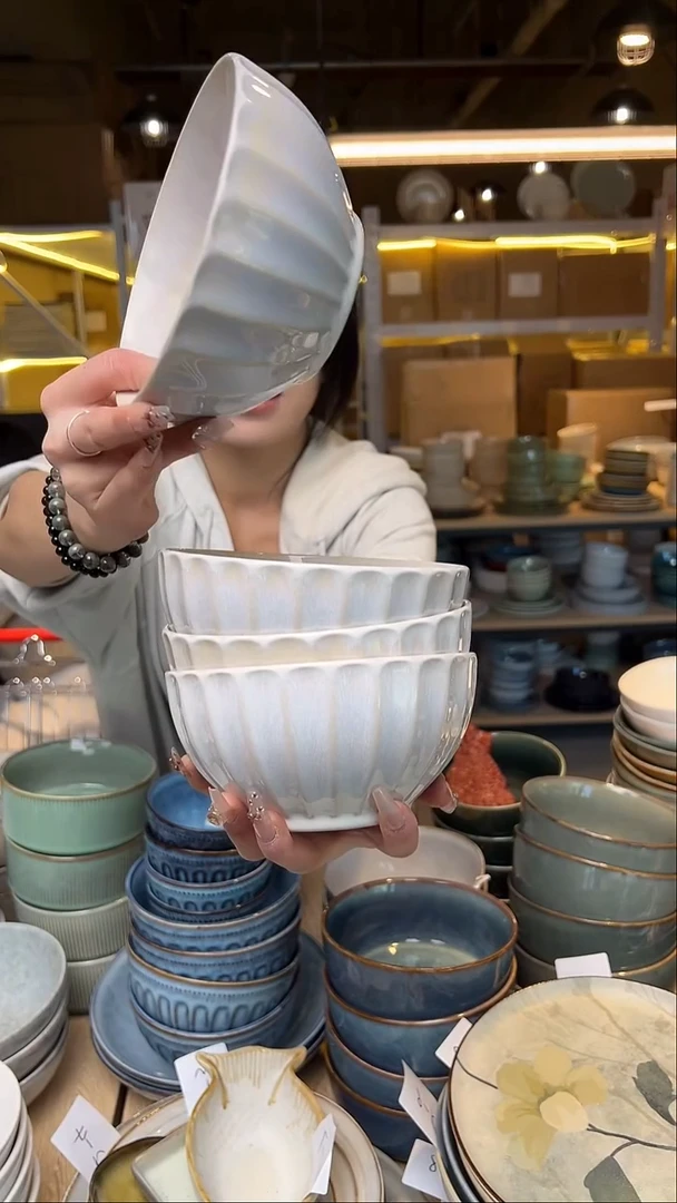 瓷75外贸尾货窑变釉下彩默认微瑕4个