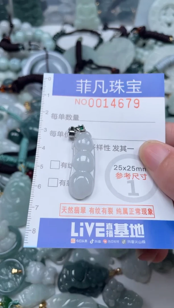 颈饰未镶嵌翡翠14679