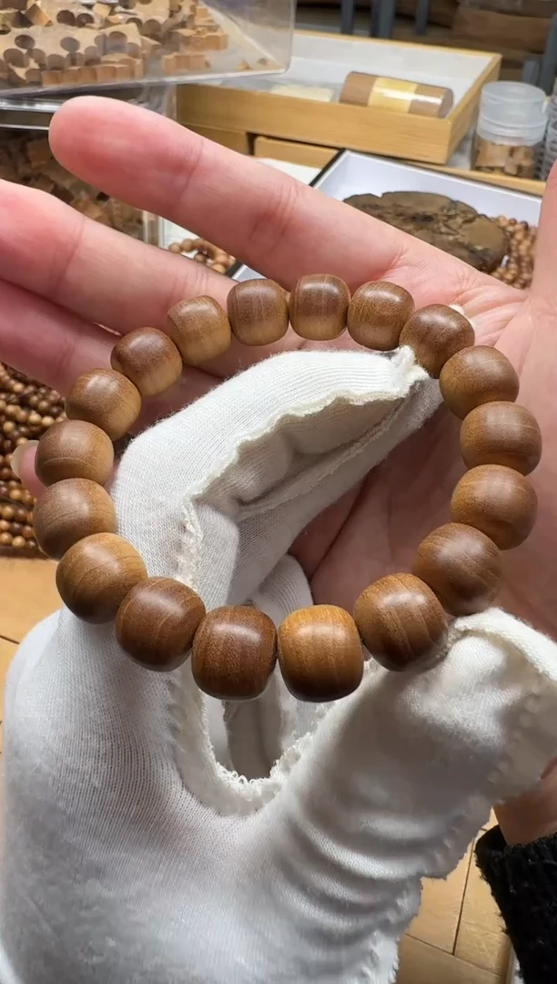 【闪购商品】檀香木手串/手链老山檀香11*12横纹黑肉