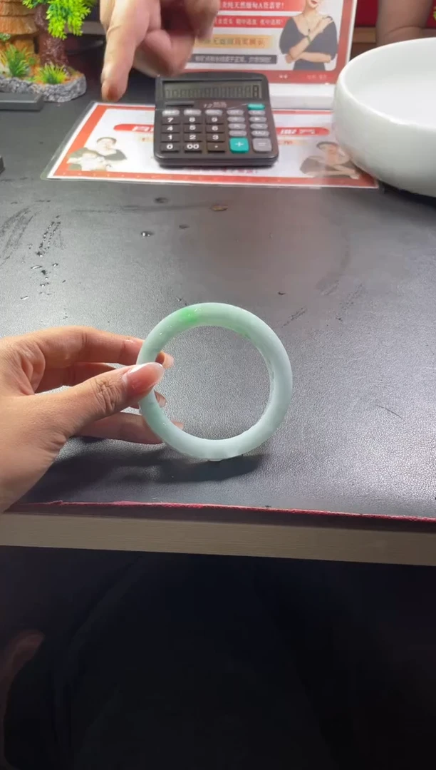 未镶嵌手镯定制翡翠刘*真正圈ADL2SZDZS