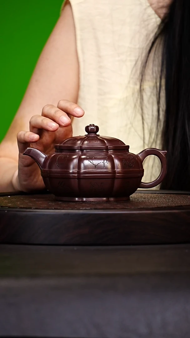 宜兴原矿高端紫砂 百目紫茄泥350cc